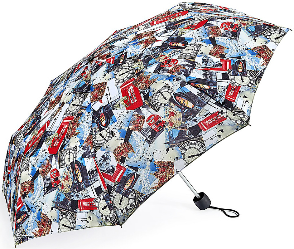 Зонт женский Fulton, механический, 3 сложения, цвет: мультиколор. L354-3327
