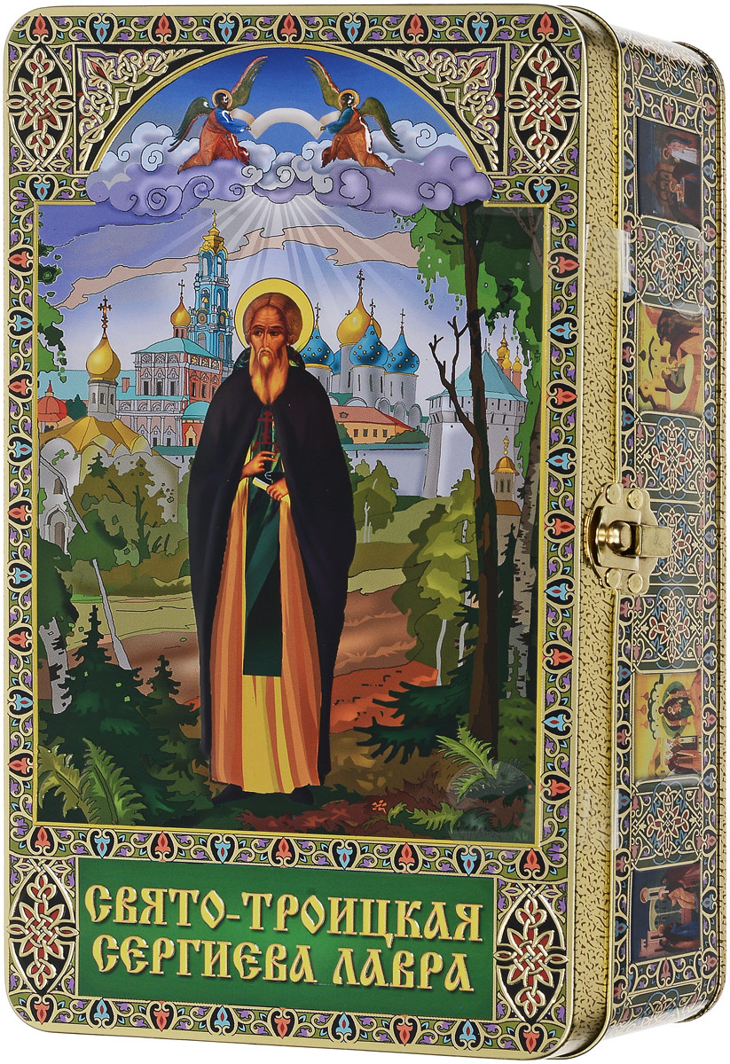 Вера, Надежда, Любовь Сергий Радонежский подарочный черный листовой чай, 300 г40101 Вера, Надежда, Любовь Сергий Радонежский подарочный черный листовой чай, 300 г40101Сергий Радонежский - основатель Троицкого монастыря. В 1328 году он вместе с семьей переехал в Радонеж. Там отправился в монастырь, а через некоторое время им была основана церковь Сергия Радонежского во имя Святой Троицы. Затем он стал игуменом в Богоявленском монастыре, принял имя Сергий. Сергий Радонежский основал несколько монастырей, обителей кроме Троице-Сергиевого: Борисоглебский, Благовещенский, Старо-Голутвинский, Георгиевский, Андронников и Симонов, Высотский. Сергий Радонежский был назван святым в 1452 году.
