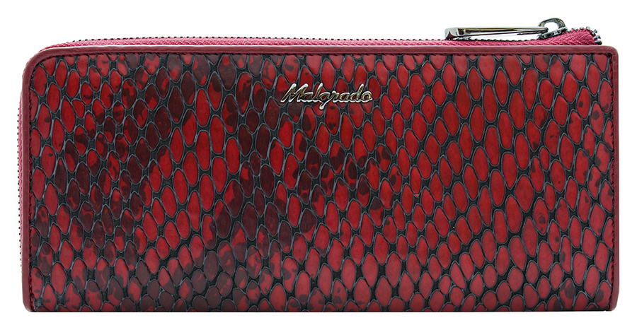 Клатч-кошелек женский Malgrado, цвет: красный. 76002-52501