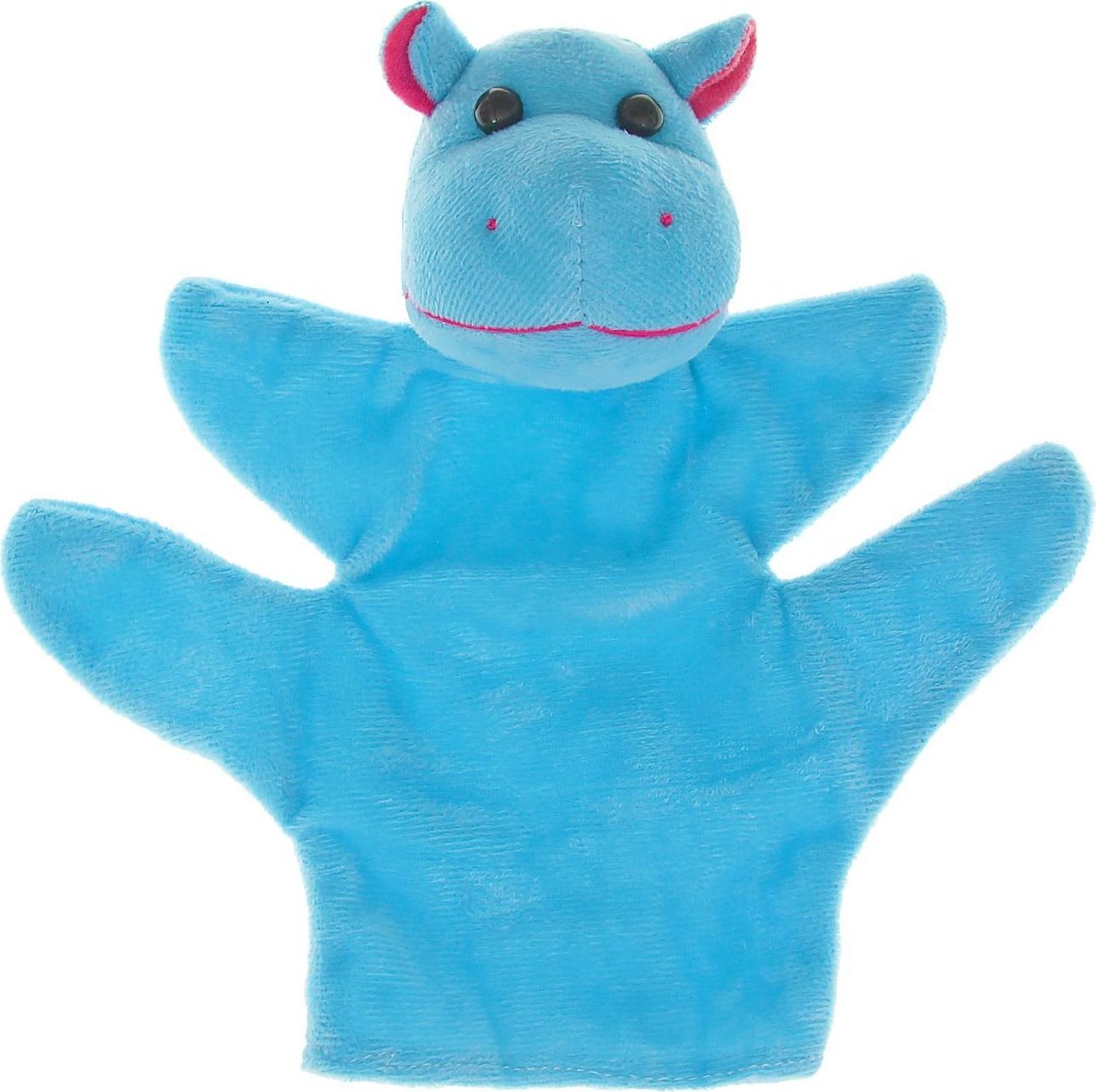 Sima-land Мягкая игрушка на руку Бегемот цвет голубой 1149794