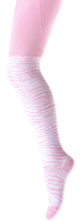 Колготки для девочки PlayToday, цвет: розовый, белый. 178039. Размер 11