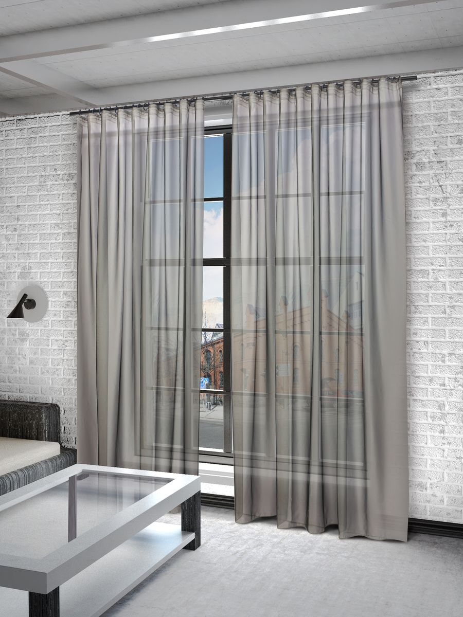 Тюль Sanpa Home Collection Пегги, на ленте, цвет: серый, высота 280 смHP10058/216/1E Пегги серый, , 300*280 см Тюль Sanpa Home Collection Пегги, на ленте, цвет: серый, высота 280 смHP10058/216/1E Пегги серый, , 300*280 смТюль Пегги нежного цвета изготовлена из микровуали. Микровуаль соединила в себе положительные качества вуали - мягкость, изысканность - и органзы - светопроницаемость, упругость. При этом микровуаль является новым, заслуживающим отдельного внимания видом ткани. Обладая удивительной тонкостью, прозрачностью, полуорганза невероятно пластична и прочна, к тому же, она не поддаётся деформации, усадке и устойчива к ультрафиолетовым лучам.Воздушная ткань привлечет к себе внимание и идеально оформит интерьер любого помещения. Тюль сделает ваш интерьер более нежным, воздушным и невесомым. Можно драпировать окно только тюлью или только портьерами, но вместе они создают идеальную композицию. Мы рекомендуем под однотонные портьеры нейтральных тонов подбирать сложносочиненную тюль, с изысканной вышивкой и орнаментом, а под портьеры с рисунком или ярких тонов - выбирать тюль с минималистичным рисунком или вообще без него.Крепление к карнизу осуществляется при помощи вшитой шторной ленты.