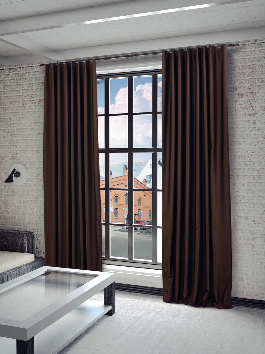 Штора Sanpa Home Collection Твила, на ленте, цвет: коричневый, высота 280 смHP blackout/1514/1E Твила коричнев., , 200*280 см Штора Sanpa Home Collection Твила, на ленте, цвет: коричневый, высота 280 смHP blackout/1514/1E Твила коричнев., , 200*280 смШтора Твила в классическом однотонном исполнении изготовлена из ткани блэкаут.Блэкаут (Blackout) - это особый вид светонепроницаемой ткани, изготовленной с одинарным или двойным сатиновым плетением из огнезащитного полиэфирного волокна.Крепление к карнизу осуществляется при помощи вшитой шторной ленты.