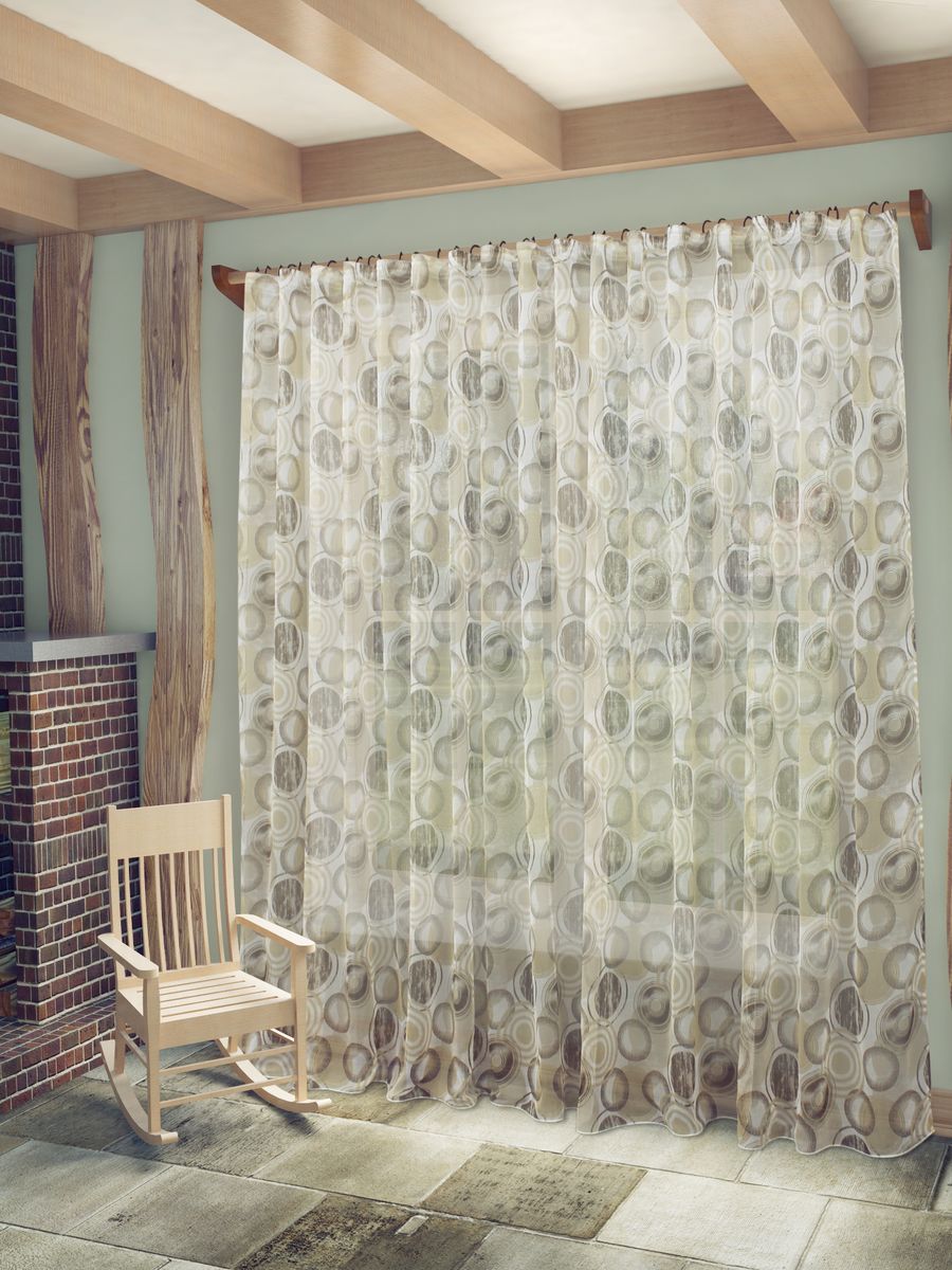 Тюль Sanpa Home Collection Монга, на ленте, цвет: бежево-коричневый, высота 260 смHP7243/36/1E Монга бежево-коричневый, , 400*260 см Тюль Sanpa Home Collection Монга, на ленте, цвет: бежево-коричневый, высота 260 смHP7243/36/1E Монга бежево-коричневый, , 400*260 смТюль Монга нежного цвета изготовлена из искуственного льна. Воздушная ткань привлечет к себе внимание и идеально оформит интерьер любого помещения. Тюль сделает ваш интерьер более нежным, воздушным и невесомым. Можно драпировать окно только тюлью или только портьерами, но вместе они создают идеальную композицию. Мы рекомендуем под однотонные портьеры нейтральных тонов подбирать сложносочиненную тюль, с изысканной вышивкой и орнаментом, а под портьеры с рисунком или ярких тонов - выбирать тюль с минималистичным рисунком или вообще без него.Крепление к карнизу осуществляется при помощи вшитой шторной ленты.