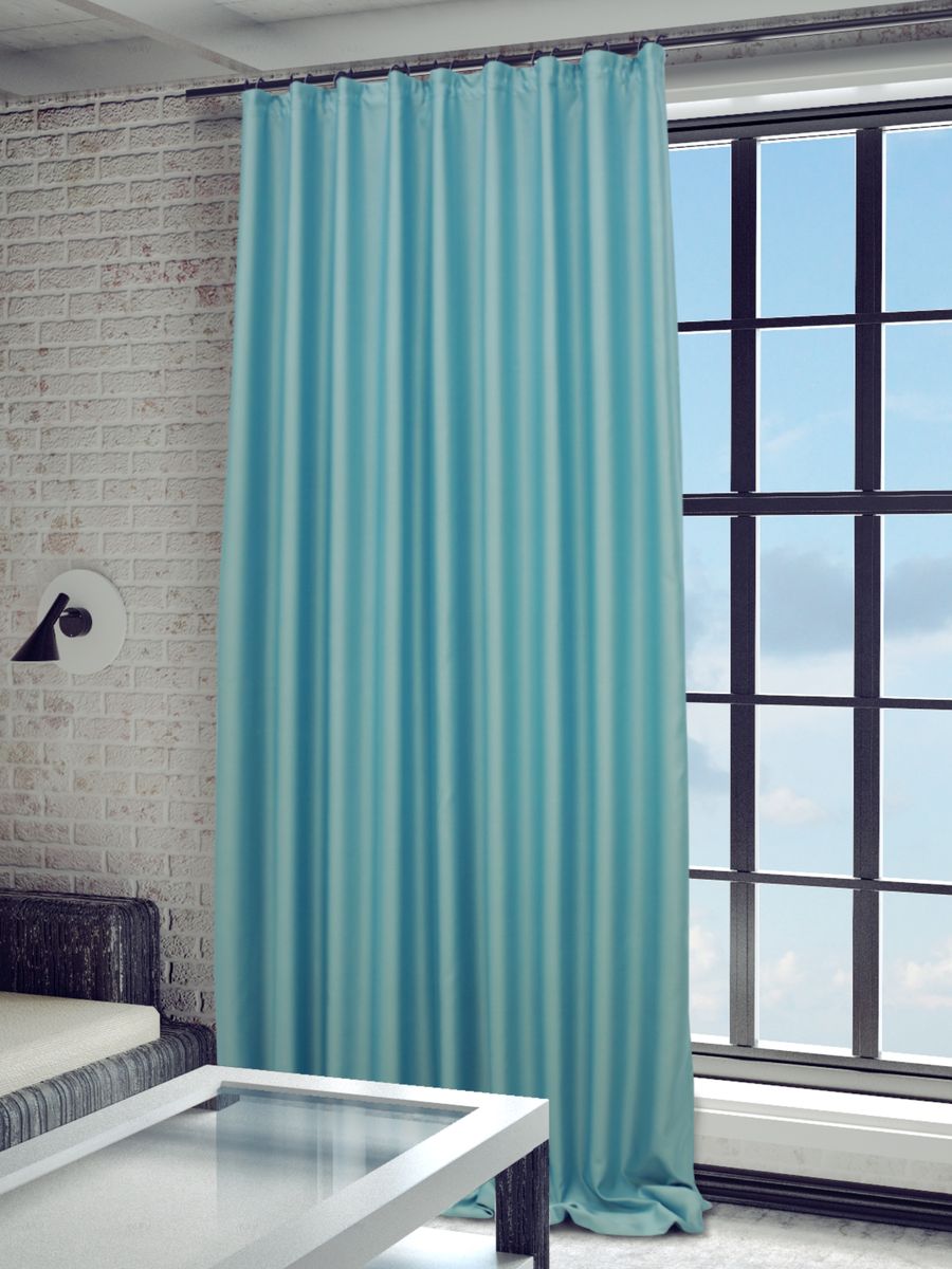 Штора Sanpa Home Collection Твила, на ленте, цвет: бирюзовый, высота 280 смHP blackout/9/1E Твила бирюзовый, , 200*280 см Штора Sanpa Home Collection Твила, на ленте, цвет: бирюзовый, высота 280 смHP blackout/9/1E Твила бирюзовый, , 200*280 смШтора Твила в классическом однотонном исполнении изготовлена из ткани блэкаут.Блэкаут (Blackout) - это особый вид светонепроницаемой ткани, изготовленной с одинарным или двойным сатиновым плетением из огнезащитного полиэфирного волокна.Крепление к карнизу осуществляется при помощи вшитой шторной ленты.