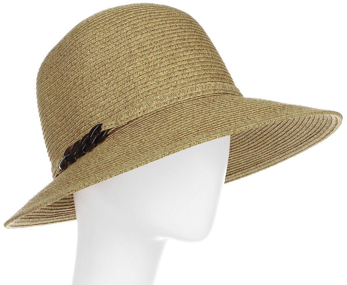 Шляпа женская Fabretti, цвет: бежевый. G23-3. Размер универсальный