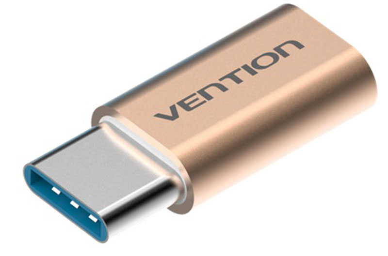 Vention VAS-S10-G, Gold адаптер-переходник USB Type C M-USB 2.0 micro B 5pin FVAS-S10-G Vention VAS-S10-G, Gold адаптер-переходник USB Type C M-USB 2.0 micro B 5pin FVAS-S10-GПереходник Vention предназначен для подключения оборудования с разъемом стандарта USB 3.1 к устройствам с разъемом micro USB. Незаменим при подключении, например, кабеля USB 2.0 с разъемом micro B к MacBook.Продукция соответствует следующим сертификатам: RoHS, CE, FCC, TIA, ISOТип разъема: USB Type C M / USB 2.0 micro B 5pinКонтакты: никелированныеПропускная способность интерфейса: до 480 Мбит/сСовместимость: USB 2.0 / 3.1Тип оболочки: АБС-пластик
