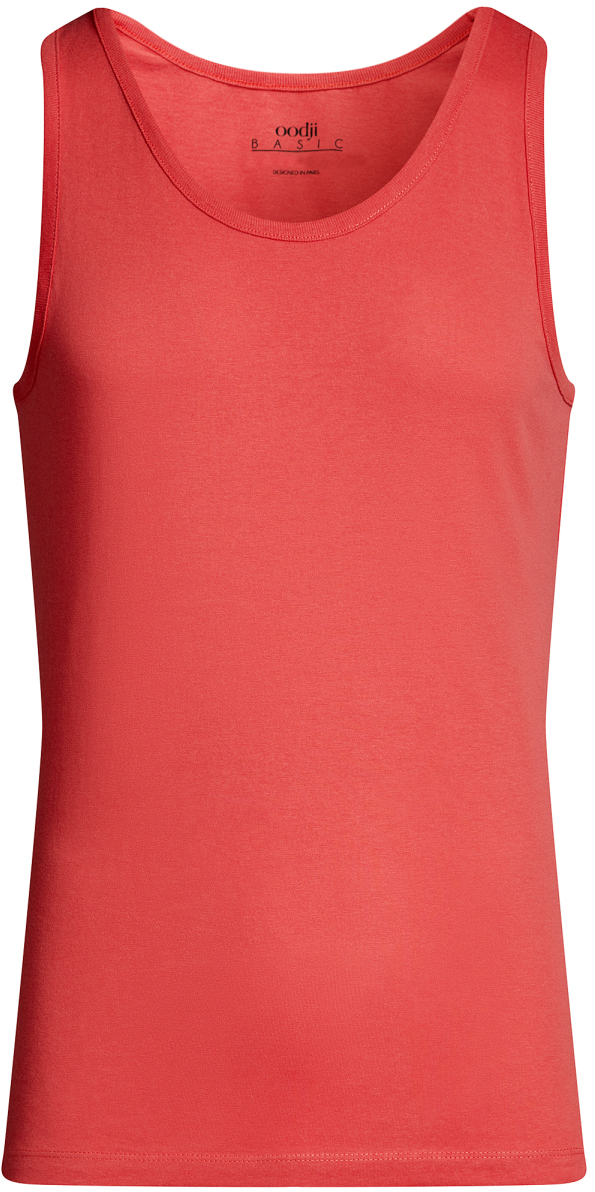 Майка мужская oodji Basic, цвет: коралловый. 5B710002M/44260N/4300N. Размер M (50)5B710002M/44260N/4300N Майка мужская oodji Basic, цвет: коралловый. 5B710002M/44260N/4300N. Размер M (50)5B710002M/44260N/4300NМужская базовая майка oodji выполнена из натурального хлопка. Майка с круглым вырезом горловины.