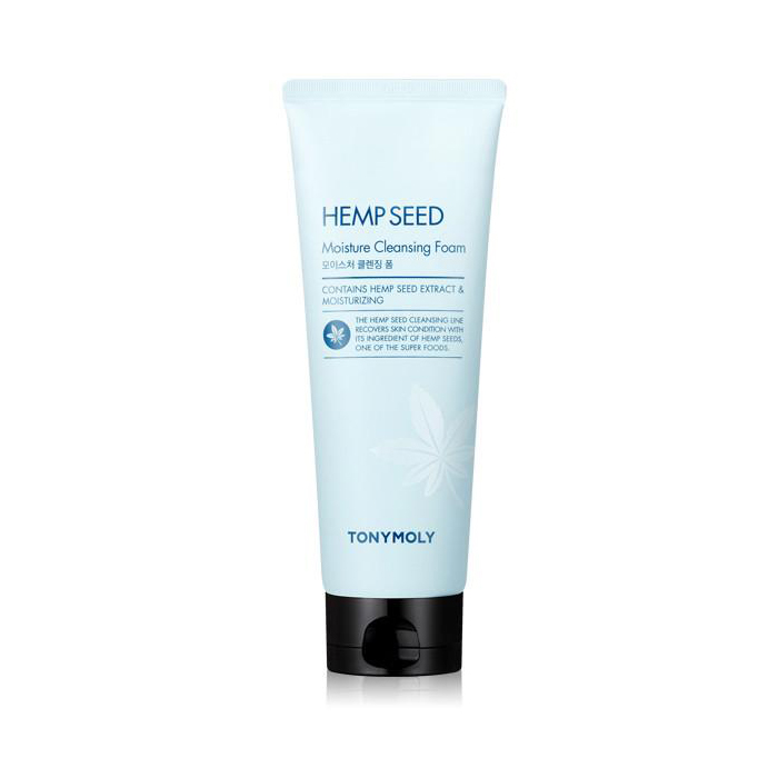 TonyMoly Увлажняющая пенка для лица Hemp Seed Moisture Cleansing Foam, 150 млSS02023900 TonyMoly Увлажняющая пенка для лица Hemp Seed Moisture Cleansing Foam, 150 млSS02023900Отшелушивает ороговевшие клеточки кожи, способствует регенерации, снимает раздражение, т.е. работает как растительный антисептик. Срок годности: 30 месяцев.