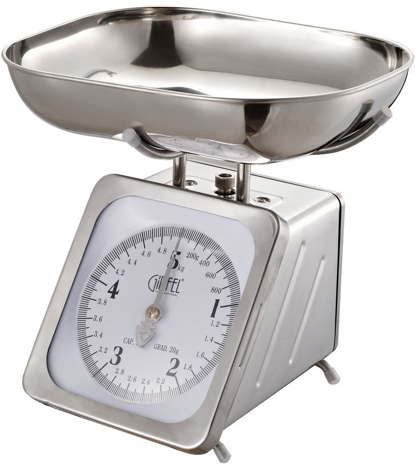 Весы кухонные Gipfel, механические, 5 кг5689 Весы кухонные Gipfel, механические, 5 кг5689Механические кухонные весы Gipfel, выполненные из нержавеющей стали, которая отличается высокими эксплуатационными характеристиками и крайне устойчива к физическим воздействиям.На шкале присутствуют единицы измерения в граммах и килограммах. В комплект входит чаша. Такие весы придутся по душе каждой хозяйке и станут незаменимым аксессуаром на кухне.