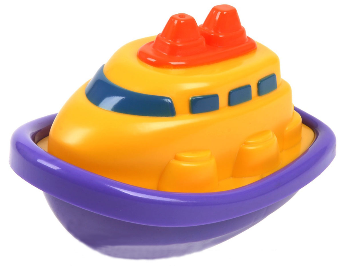 Keenway Игрушка для ванной Лодочка цвет желтый фиолетовый