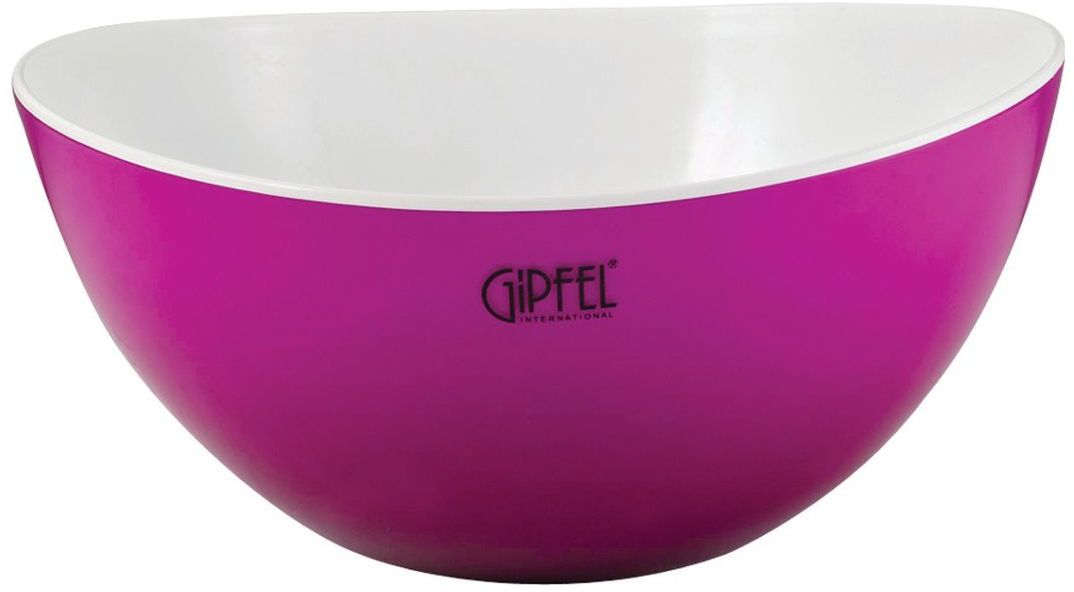 Салатник Gipfel Lumino, с двойными стенками, цвет: фиолетовый, 25,5 х 12,5 см9401 Салатник Gipfel Lumino, с двойными стенками, цвет: фиолетовый, 25,5 х 12,5 см9401Посуда Gipfel изготовлена только из качественных, экологически чистых материалов. Также уделяется особое внимание дизайну продукции, способному удовлетворять вкусы даже самых взыскательных покупателей. Сталь 8/10, из которой изготавливается посуда и аксессуары Gipfel, является уникальной. Она отличается высокими эксплуатационными характеристиками и крайне устойчива к физическим воздействиям. Сложно найти более подходящий для создания качественной кухонной посуды материал. Отличительной чертой металлической посуды, выполненной из подобной стали, является характерный сероватый оттенок поверхности и особый блеск. Это позволяет приготовить более здоровую пищу.