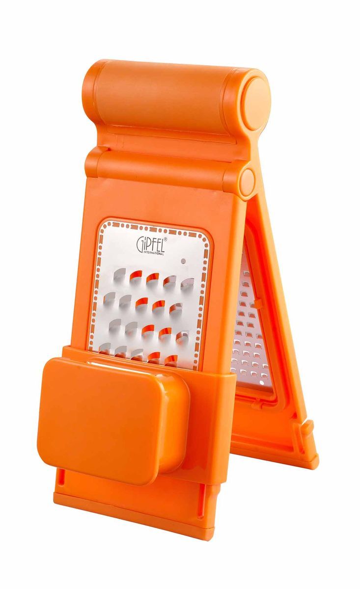 Терка Gipfel Carrot, двухсторонняя, цвет: оранжевый, 10,5 х 6,5 х 25,5 см9780 Терка Gipfel Carrot, двухсторонняя, цвет: оранжевый, 10,5 х 6,5 х 25,5 см9780Посуда Gipfel изготовлена только из качественных, экологически чистых материалов. Также уделяется особое внимание дизайну продукции, способному удовлетворять вкусы даже самых взыскательных покупателей. Сталь 8/10, из которой изготавливается посуда и аксессуары Gipfel, является уникальной. Она отличается высокими эксплуатационными характеристиками и крайне устойчива к физическим воздействиям. Сложно найти более подходящий для создания качественной кухонной посуды материал. Отличительной чертой металлической посуды, выполненной из подобной стали, является характерный сероватый оттенок поверхности и особый блеск. Это позволяет приготовить более здоровую пищу.