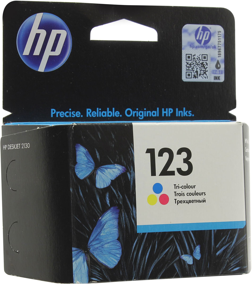HP F6V16AE, Color картридж для DeskJet 2130 All-in-One (K7N77C)