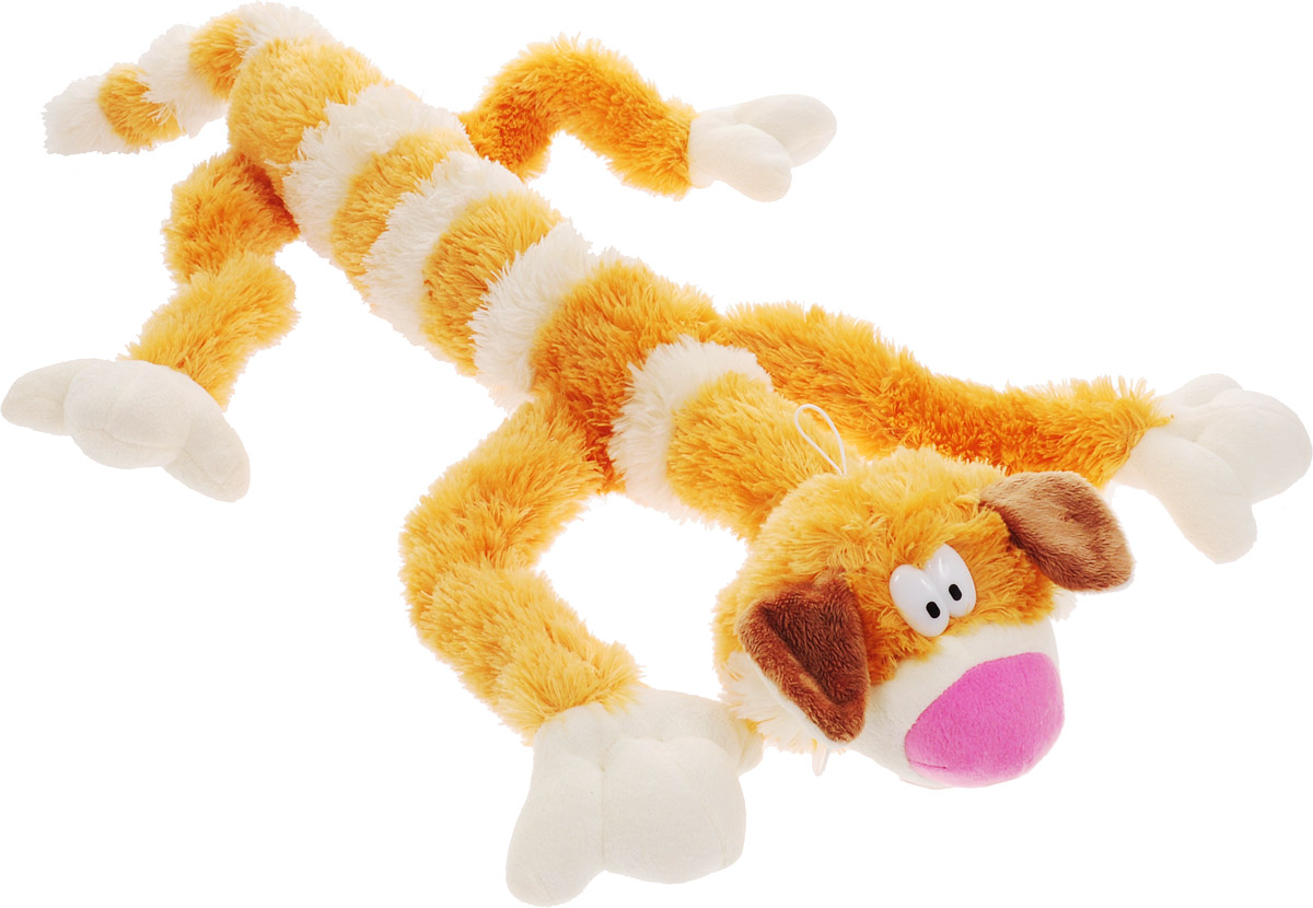 Magic Bear Toys Мягкая игрушка Кот полосатый цвет рыжий белый 75 см