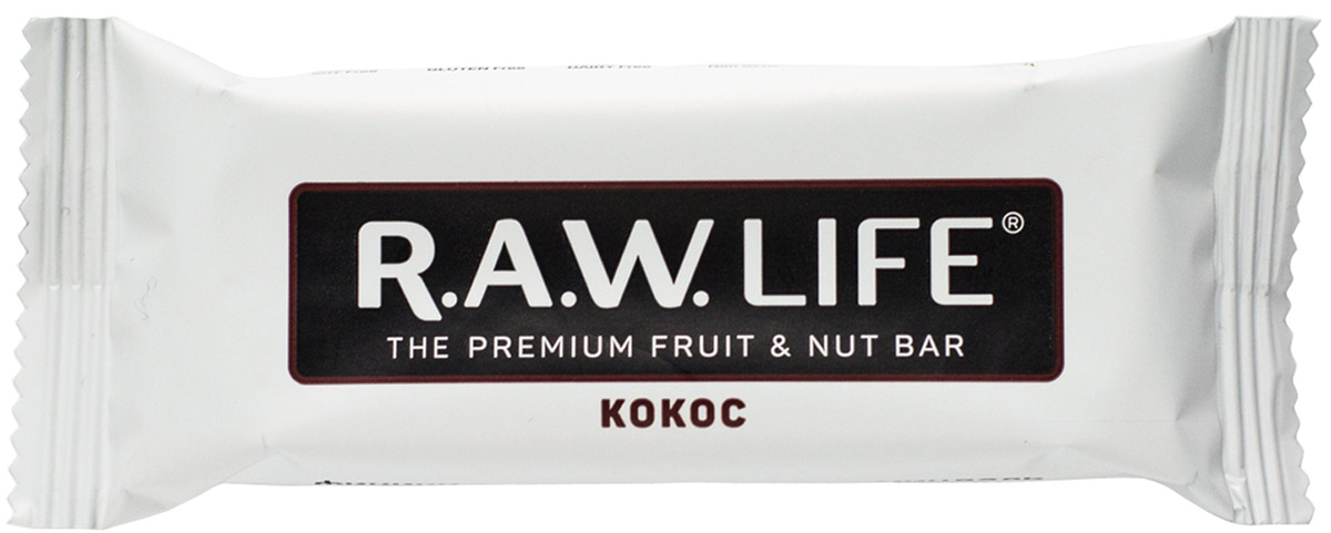 RAWLife Кокос батончик орехово-фруктовый, 47 г00006 RAWLife Кокос батончик орехово-фруктовый, 47 г00006Батончик RAWLife на треть состоит из восхитительного дробленого кокоса. Он содержит насыщенные кислоты, которые, попав в организм, моментально превращаются в чистую энергию! Финики, миндаль и кешью гармонично дополняют кокос, создавая неповторимый вкус, перед которым невозможно устоять.Уважаемые клиенты! Обращаем ваше внимание, что полный перечень состава продукта представлен на дополнительном изображении.