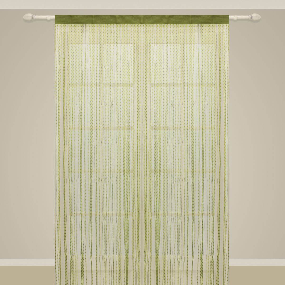 Штора нитяная Sanpa Home Collection, на ленте, цвет: салатовый, высота 290 смSP 102/LIMEGREEN, , 150*290 см Штора нитяная Sanpa Home Collection, на ленте, цвет: салатовый, высота 290 смSP 102/LIMEGREEN, , 150*290 смШтора нитяная Sanpa Home Collection, выполненная из текстиля, подходит как для зонирования пространства, так и для декорации окна, как самостоятельное решение или дополнение к шторам. Такая штора великолепно дополнит интерьер вашего дома и станет отличным дизайнерским решением.