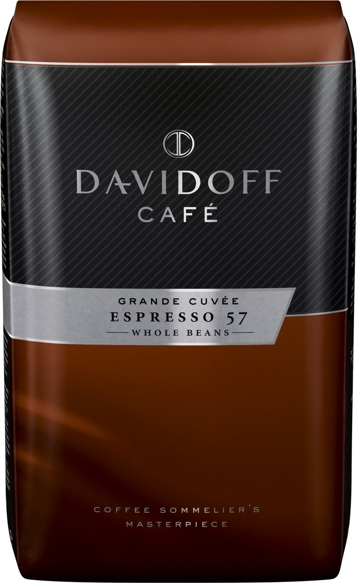 Davidoff Espresso кофе в зернах, 500 г92028 Davidoff Espresso кофе в зернах, 500 г92028Davidoff Espresso - это уникальное сочетание зерен бразильской и африканской Арабики. Благодаря сильной, темной обжарке зерен эспрессо получается с насыщенным вкусом, увенчанный тонкой пенкой, с фруктово-цитрусовыми нотками и сладким ореховым послевкусием. Идеально подходит для приготовления напитков на основе молока.