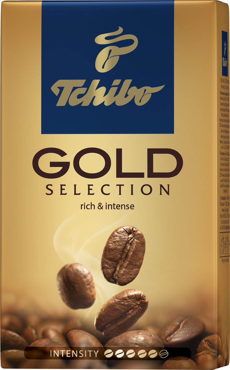 Tchibo Gold Selection кофе молотый, 250 г94368 Tchibo Gold Selection кофе молотый, 250 г94368Кофе Tchibo молотый Gold Selection представляет сочетание высокого немецкого качества и истинных итальянских традиций, что позволило создать поистине утонченный напиток. Кофе Tchibo завоевал популярность среди кофеманов по всему миру.