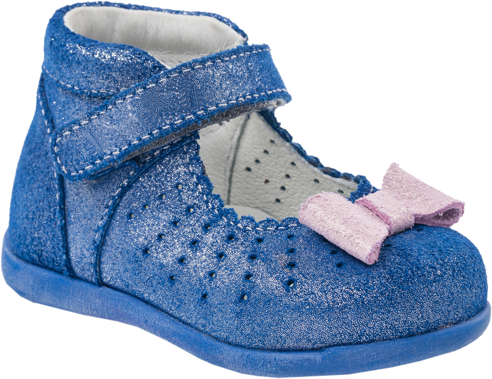 Туфли для девочки Котофей, цвет: синий. 132116-23. Размер 22