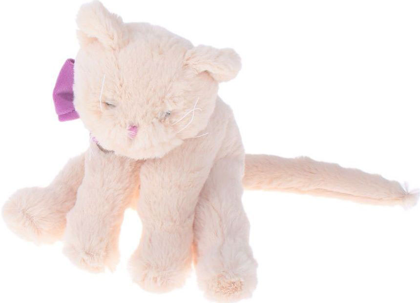 Lapkin Мягкая игрушка Кот Lapkin цвет бежевый фиолетовый 30 см