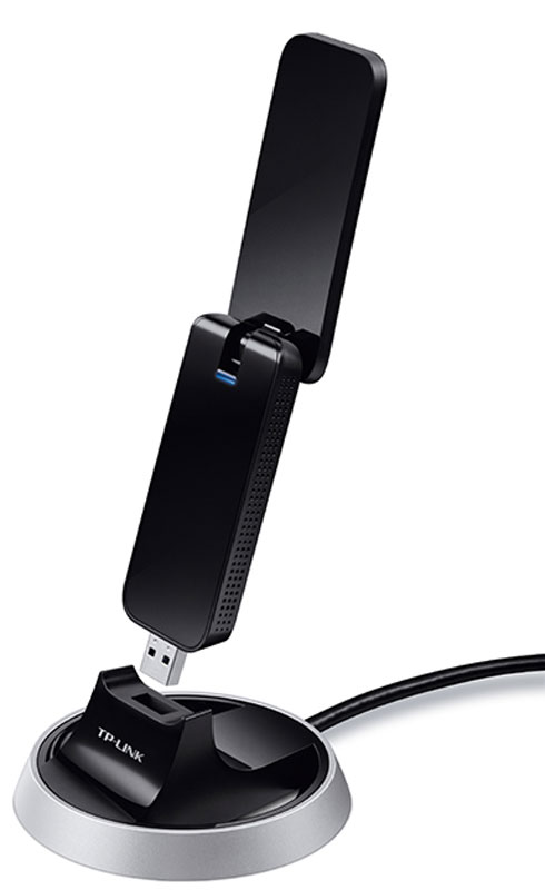 TP-Link Archer T4UH ver. 2.0 беспроводной USB-адаптерArcher T4UH ver. 2.0 TP-Link Archer T4UH ver. 2.0 беспроводной USB-адаптерArcher T4UH ver. 2.0Адаптер TP-LINK Archer T4UH ver. 2.0 поддерживает новейший стандарт беспроводной связи 802.11ac со скоростью передачи данных в 3 раза выше, чем при использовании стандарта N. Благодаря скорости беспроводного соединения до 867 Мбит/с на частоте 5 ГГц и до 300 Мбит/с на частоте 2,4 ГГц Archer T4UH ver. 2.0 является идеальным решением для плавного просмотра HD-видео, онлайн-игр и прочих задач, требовательных к пропускной способности.Скорость беспроводного соединения до 867 Мбит/с на частоте 5 ГГц идеально подойдёт для потокового просмотра HD-видео и онлайн-игр без задержек, скорость до 300 Мбит/с на частоте 2,4 ГГц - для просмотра веб-страниц.Испытайте скорость передачи данных до 4,8 Гбит/с благодаря порту USB 3.0 - новейшему стандарту подключения. USB 3.0 обеспечивает в 10 раз более быструю передачу данных по сравнению со стандартом USB 2.0 и обладает обратной совместимостью. Высокая скорость передачи данных в совокупности с поддержкой стандарта 802.11ac - идеальный вариант для потокового просмотра HD-видео, онлайн-игр и загрузки файлов большого размера.В комплект с Archer T4UH ver. 2.0 входит USB-удлинитель для более удобного подключения.