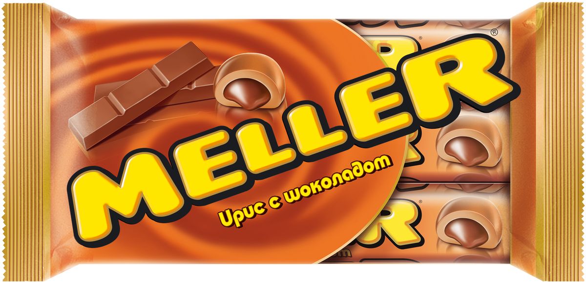 где купить Meller ирис с шоколадом, 3 шт по 38 г по лучшей цене