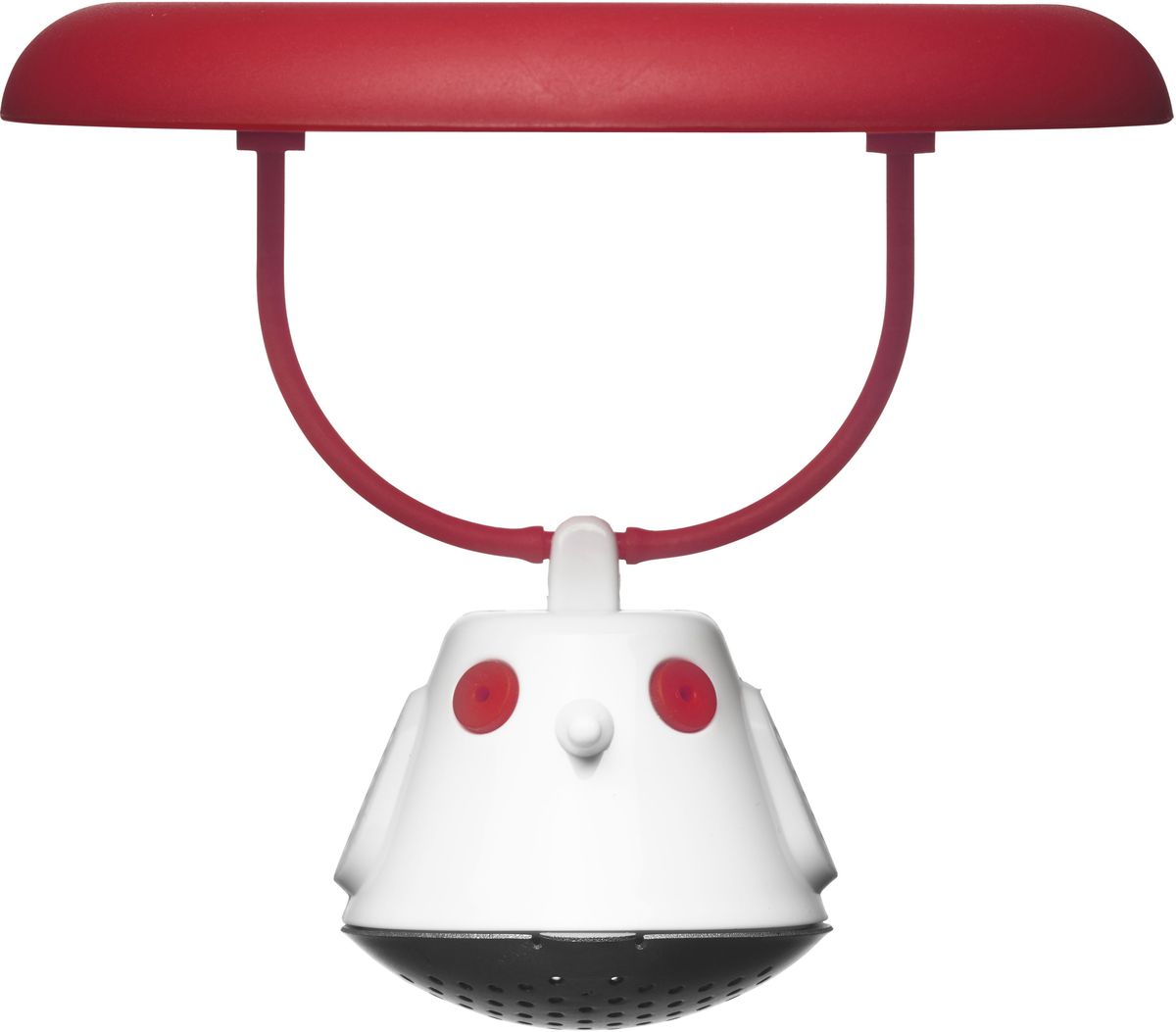 Емкость для заваривания чая QDO Birdie Swing, с крышкой, цвет: красный567608 Емкость для заваривания чая QDO Birdie Swing, с крышкой, цвет: красный567608Оригинальная емкость для заваривания чая в виде небольшой птички. Снабжена крышкой для кружки, с помощью которой можно быстро и безопасно приготовить любимый напиток. Одним легким движением откройте стальной фильтр, наполните его необходимым количеством чайных листьев, так же легко закройте и поместите в горячую воду. Крышка не только поможет чаю завариться быстрее, но и убережет ваши пальцы от возможного нагревания. Когда чай готов, просто поднимите крышку, переверните и положите на стол. Вся жидкость с заварника будет стекать в нее, как в поднос - очень удобно.