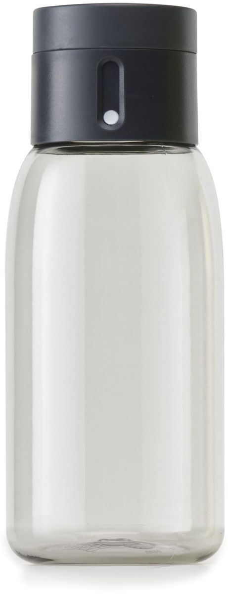 Бутылка для воды Joseph Joseph Dot, цвет: серый, 400 мл81054 Бутылка для воды Joseph Joseph Dot, цвет: серый, 400 мл81054Бутылка для воды Joseph Joseph Dot- уникальная бутылка, которая поможет вам контролировать ежедневное потребление воды. Инновационная крышка со счетчиком запомнит каждое наполнение бутылки в течение дня. Просто закрутите крышку до появления точки, а для питья используйте верхнюю крышку. Новая точка появится каждый раз, когда бутылка заново заполнена и крышка закручена. Из гладкого литого носика бутылки удобно пить, а широкое горлышко идеально для насыпания льда и мытья. Герметичная крышка надежно защитит содержимое от вытекания. Бутылка изготовлена из экологичного и ударопрочного материала Tritan.Объем - 400 мл.