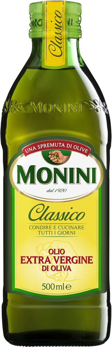 Monini масло оливковое Extra Virgin, 500 мл1610006/1 Monini масло оливковое Extra Virgin, 500 мл1610006/1Monini Extra Virgin - оливковое масло первого холодного отжима. Монини – одна из немногих занимающихся оливковым маслом компаний, которая до сих пор осталась семейной. Даже сегодня, владелец Дзеферино Монини, лично дегустирует и отбирает масла перед тем, как его разольют в бутылки. Масло изготавливается из оливок, выращиваемых на полях, не обрабатываемых пестицидами и другими химическими удобрениями. Оливки собираются вручную и подвергаются первой выжимке методом холодного прессования.