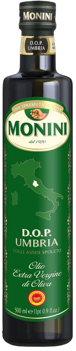 Monini масло оливковое Extra Virgin Умбро, 500 мл1610009/2 Monini масло оливковое Extra Virgin Умбро, 500 мл1610009/2Выработано из отборных оливок, собранных вручную, в провинции UMBRO.