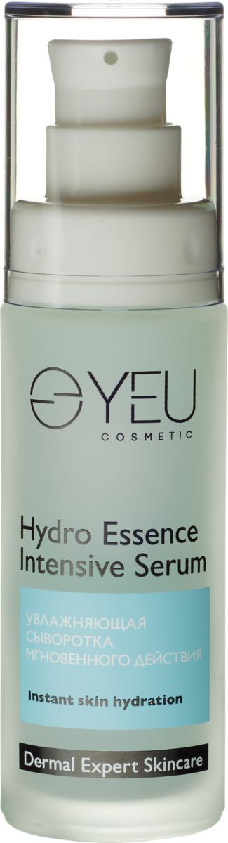 YEU Cosmetic Увлажняющая сыворотка мгновенного действия Hydro Essenсe Intensive Serum, 30 мл0211 YEU Cosmetic Увлажняющая сыворотка мгновенного действия Hydro Essenсe Intensive Serum, 30 мл0211Увлажняющая сыворотка ежедневного применения на основе гиалуроновой кислоты мгновенно проникает в глубокие слои кожи, повышая гидратацию на уровне клеток, благодаря компоненту Moist-24. Революционный комплекс био-ретинол Lanablue™ оказывает комплексное увлажняющее, тонизирующее действие, обеспечивая лифтинг кожи, реконструируя рельеф, уменьшая проявления мимических линий. Уникальная микрокапельная текстура дарит длительное увлажнение, прекрасно распределяется на коже, оставляя на коже ощущение свежести и легкой прохлады