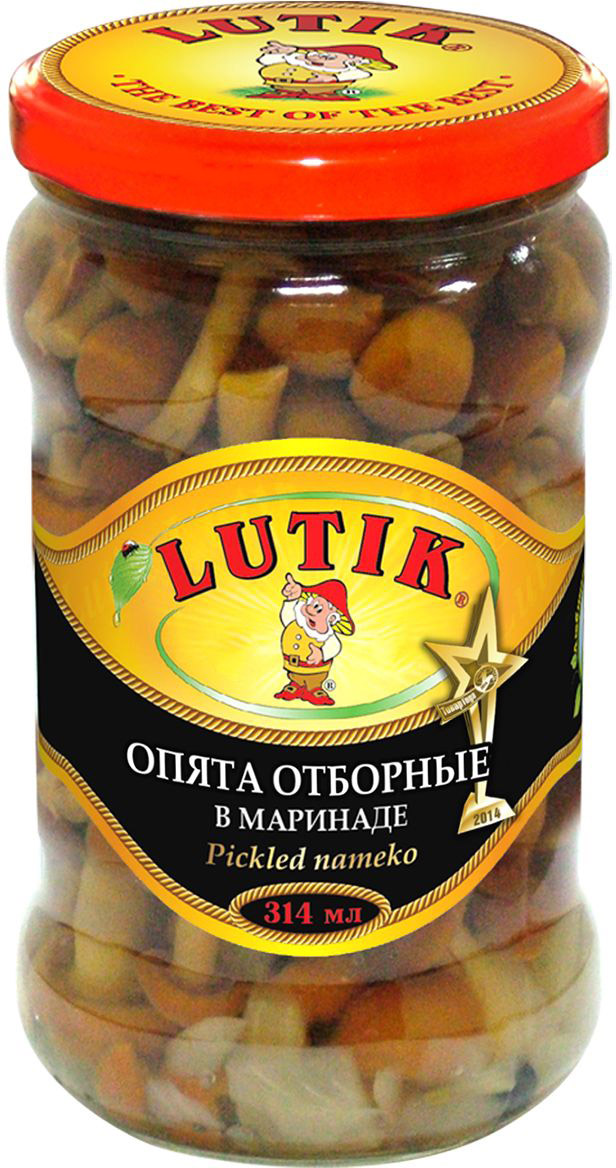 Lutik Опята отборные в маринаде, 314 мл