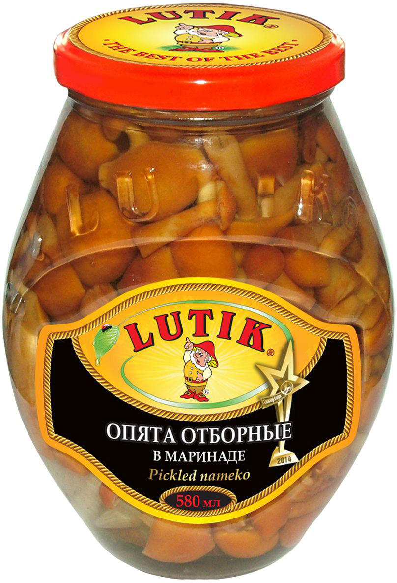 Lutik Опята отборные в маринаде, 580 мл