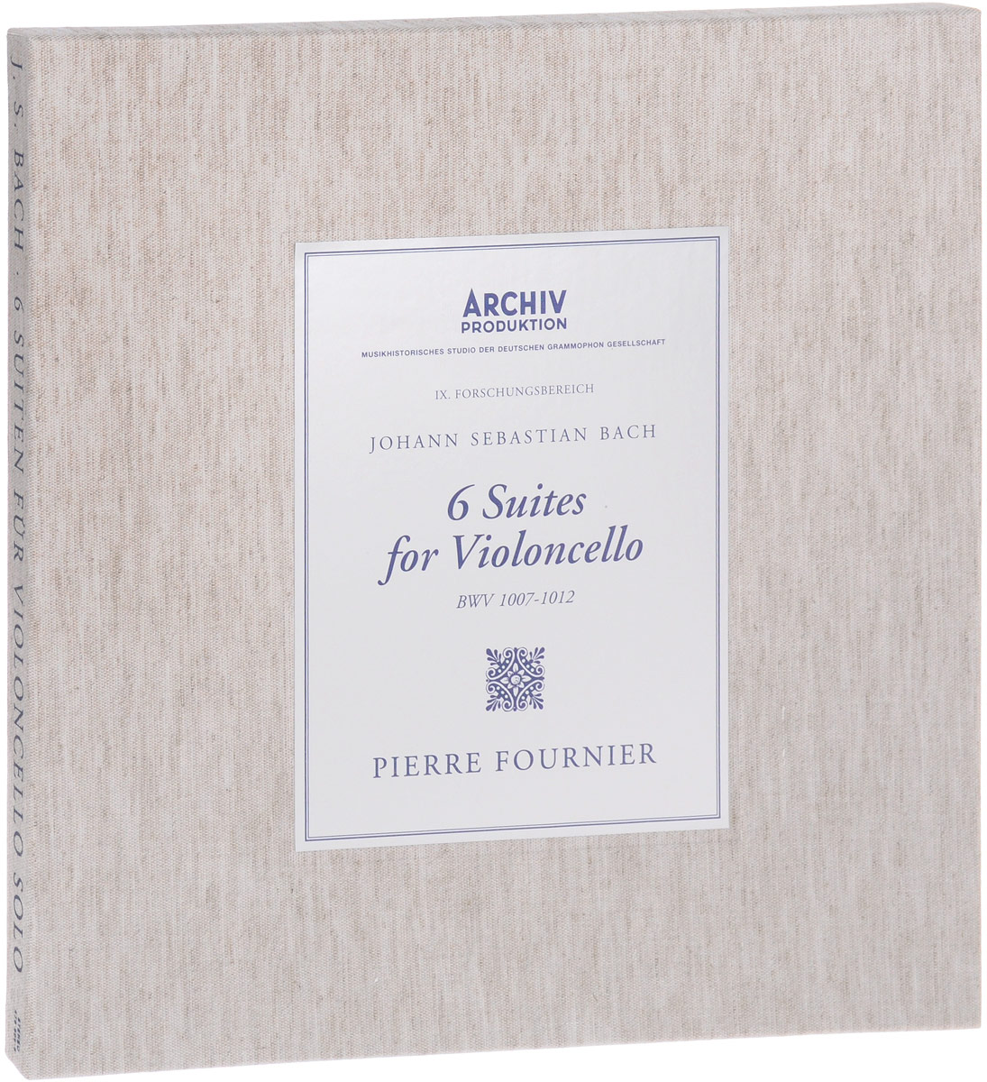 Pierre Fournier. J. S. Bach. 6 Suites For Violoncello BWV 1007-1012. Numbered Limited Deluxe Edition (3 LP)