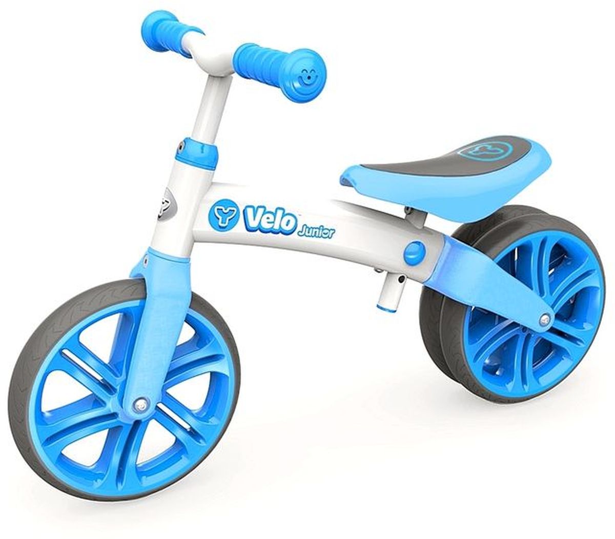 Y-Volution Беговел двухколесный Velo Junior с двойным колесом цвет голубой