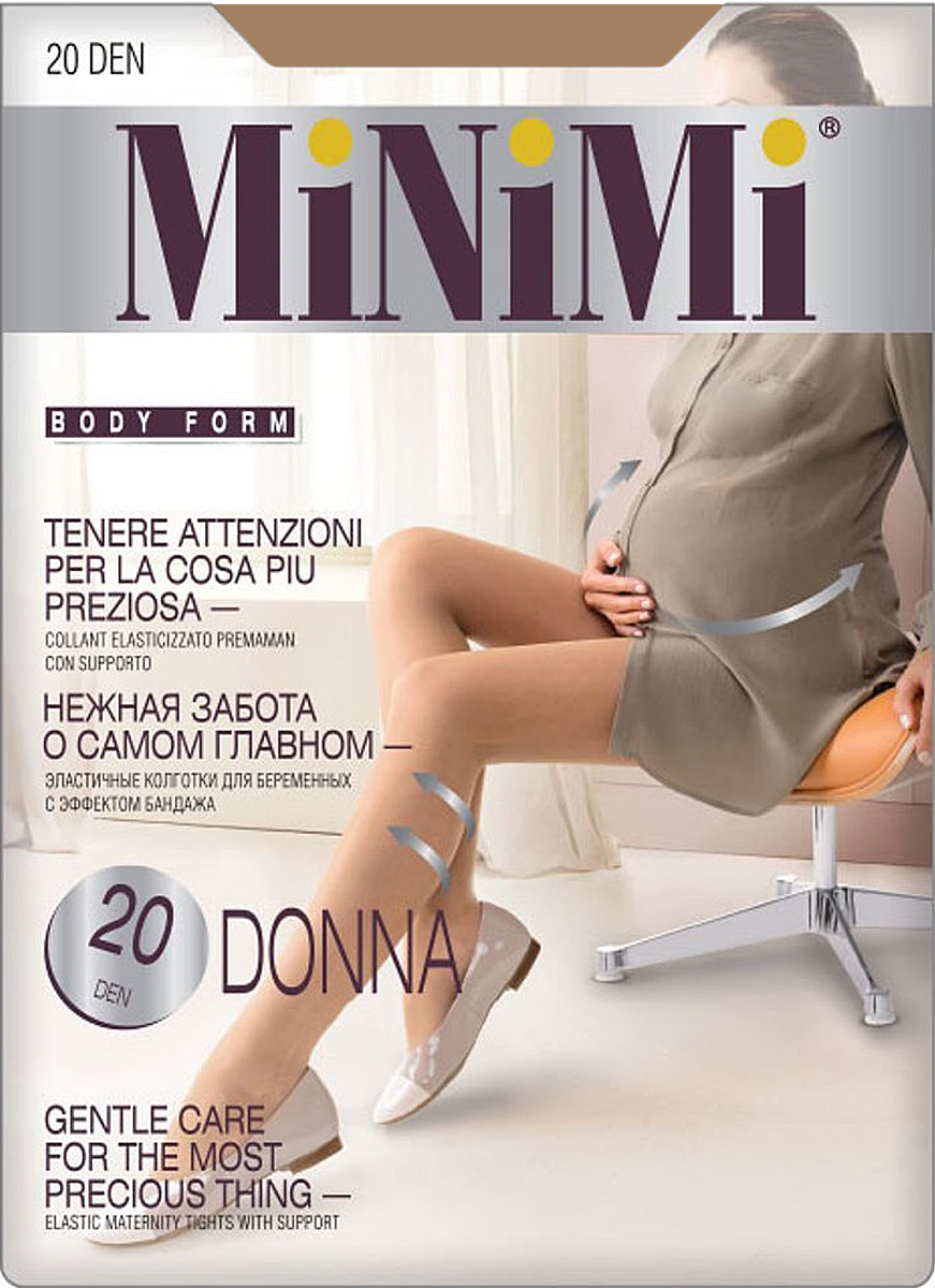Колготки для беременных Minimi Donna 20, цвет: Daino (загар). Размер 4