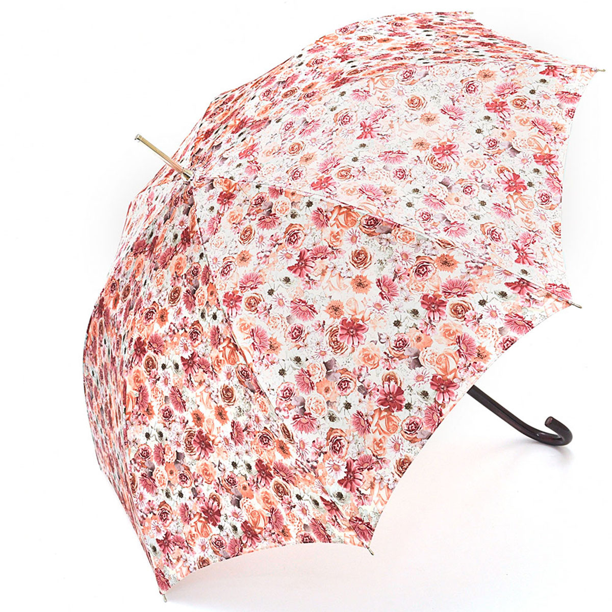 Зонт-трость женский Stilla, цвет: белый, розовый, оранжевый. 695/1 auto