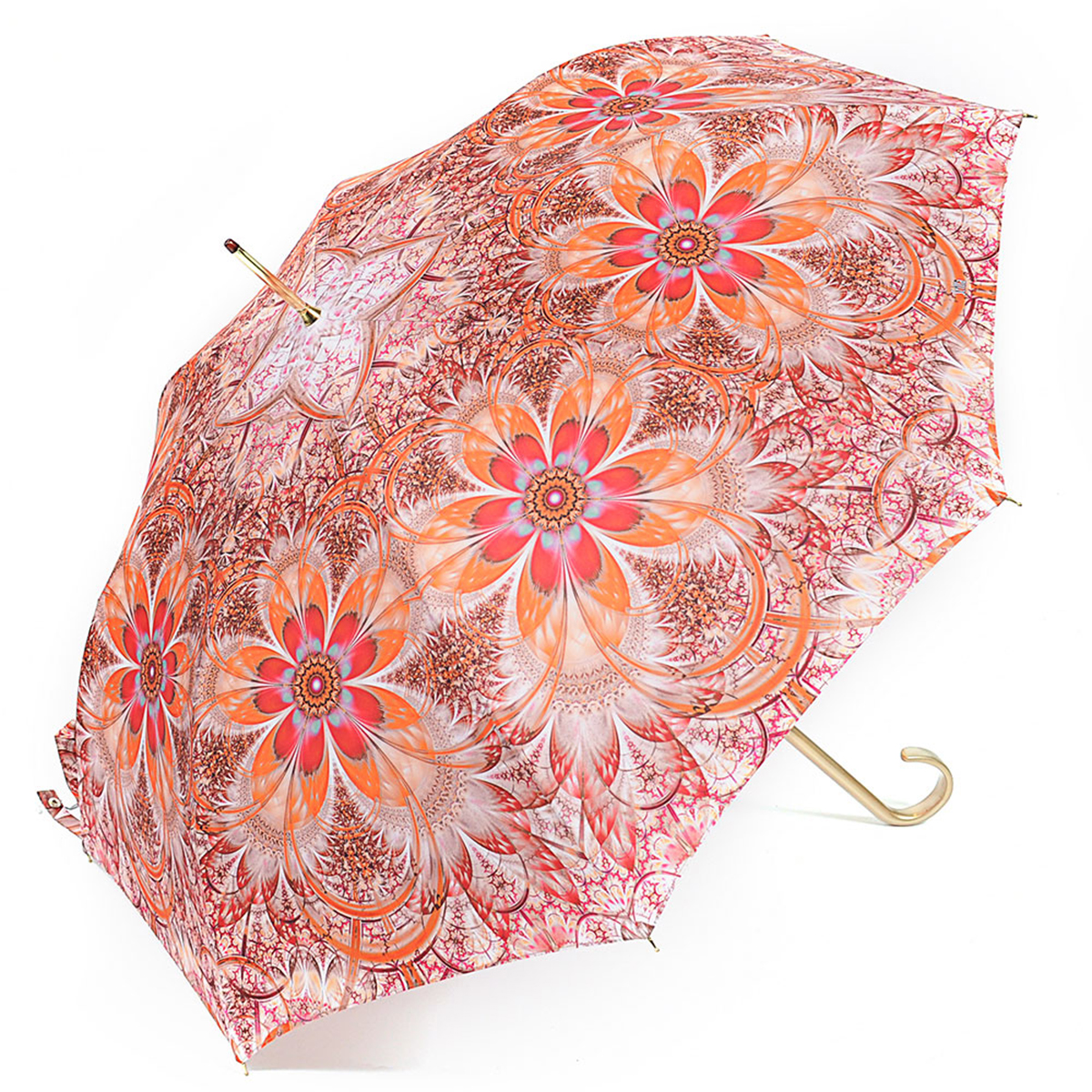 Зонт-трость женский Stilla, цвет: красный, оранжевый, белый. 722/4 auto