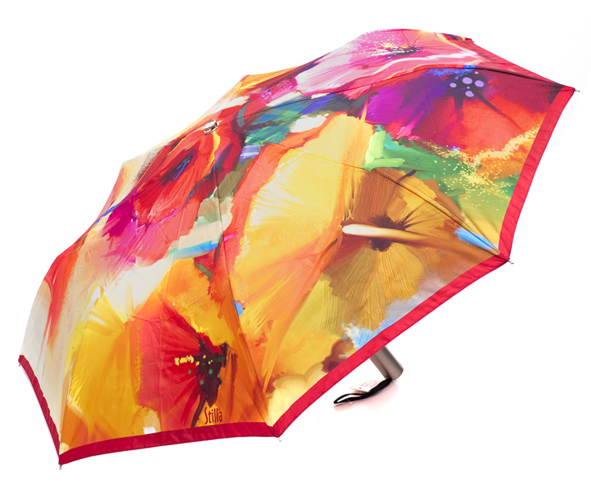 Зонт женский Stilla, автомат, 3 сложения, цвет: мультиколор. 751/1 mini