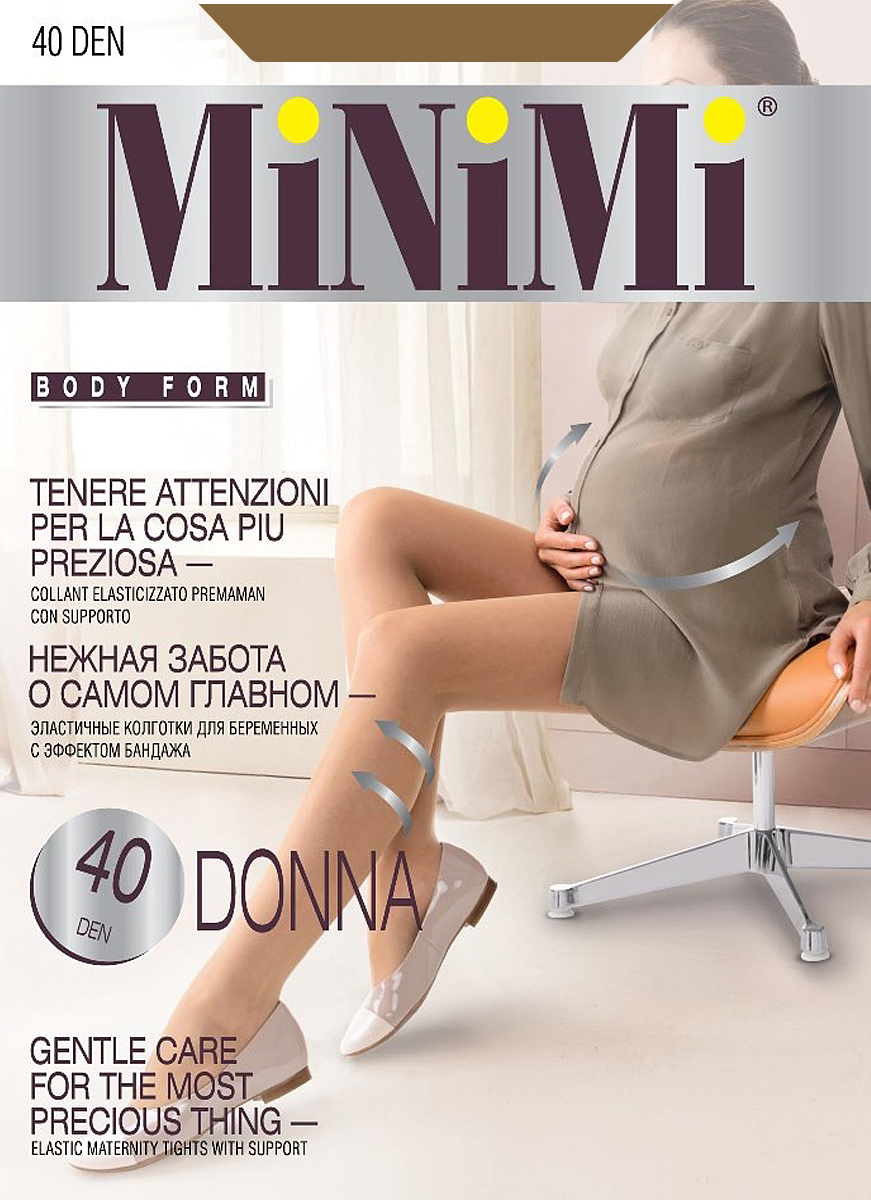Колготки для беременных Minimi Donna 40, цвет: Caramello (карамель). Размер 2