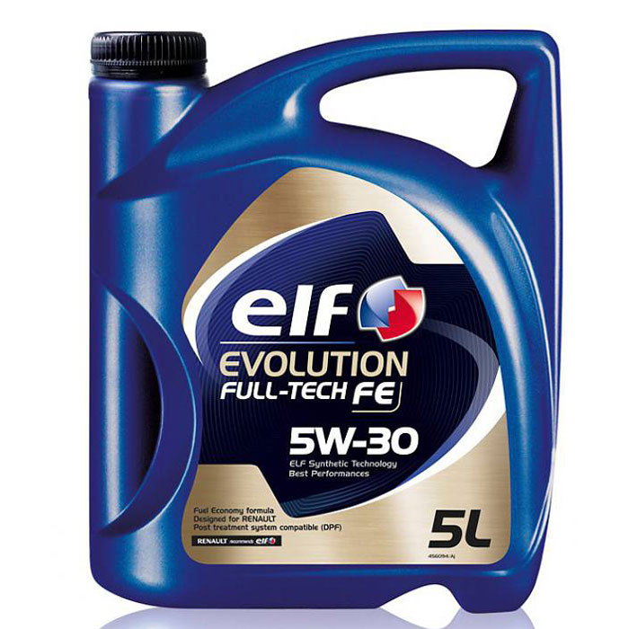 Моторное масло Elf Evolution. Full-Tech Fe, 5W-30194908 Моторное масло Elf Evolution. Full-Tech Fe, 5W-30194908Высококачественное топливосберегающее моторное масло, изготавливаемое по синтетической технологии ELF, предназначенное для применения в двигателях легковых автомобилей, оборудованных системами каталитического дожига выхлопных газов и сажевым фильтром. Обеспечивает прекрасную защиту всех узлов и агрегатов двигателя от износа.Одобрения и спецификацииACEA: С4, уровень свойств С3RENAULT Diesel с сажевым фильтром (кроме 2.2 dCi) RN 0720