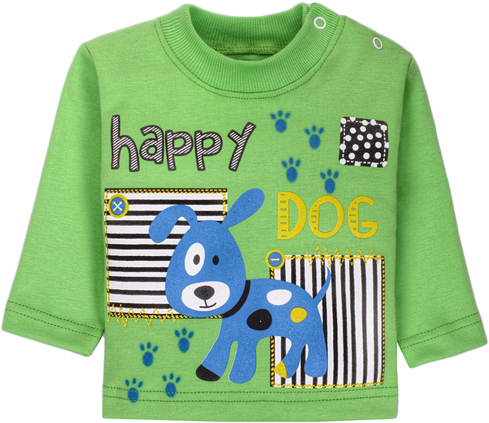 Толстовка детская M&D, цвет: салатовый, мультиколор. М25014. Размер 68М25014 Толстовка детская M&D, цвет: салатовый, мультиколор. М25014. Размер 68М25014Детская толстовка M&D исполнена из 100% натурального хлопка.Модель имеет круглый вырез горловины, дополненный трикотажной резинкой, длинный рукав, кнопки на левом плече для комфортного и быстрого переодевания ребенка.Толстовка оформлена ярким принтом с собачками. Нежная к телу и приятно оформленная текстильная толстовка обязательно понравится ребенку и подарит ему комфорт.