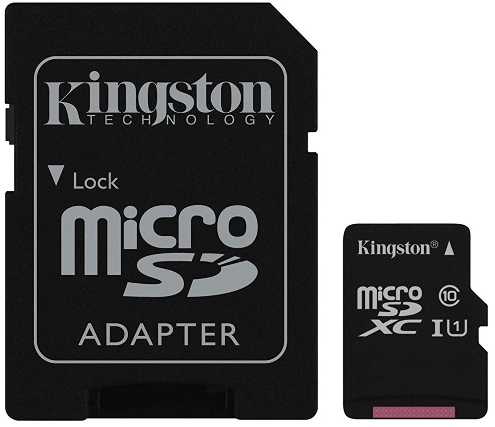 Kingston microSDXC Class 10 UHS-I 256GB карта памяти с адаптером