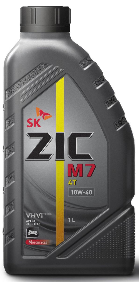 Масло моторное ZIC M7 4Т, синтетическое, класс вязкости 10W-40, API SL, 1 л. 137211137211 Масло моторное ZIC M7 4Т, синтетическое, класс вязкости 10W-40, API SL, 1 л. 137211137211Синтетическое моторное масло высшего класса ZIC M7 4Т предназначено для использования в 4-х тактных двигателях современной мотоциклетной техники. Синтетическая основа и комплекс присадок обеспечивают исключительную надежность работы двигателя в различных условиях эксплуатации, а также четкость работы сцепления в масляной ванне.