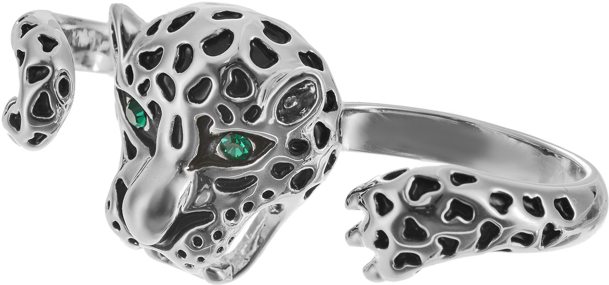 Кольцо на два пальца Art-Silver, цвет: серебряный. 01999-804. Размер 17,5