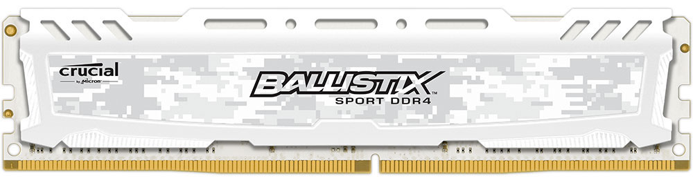 Crucial Ballistix Sport LT DDR4 4GB 2400МГц, White модуль оперативной памяти