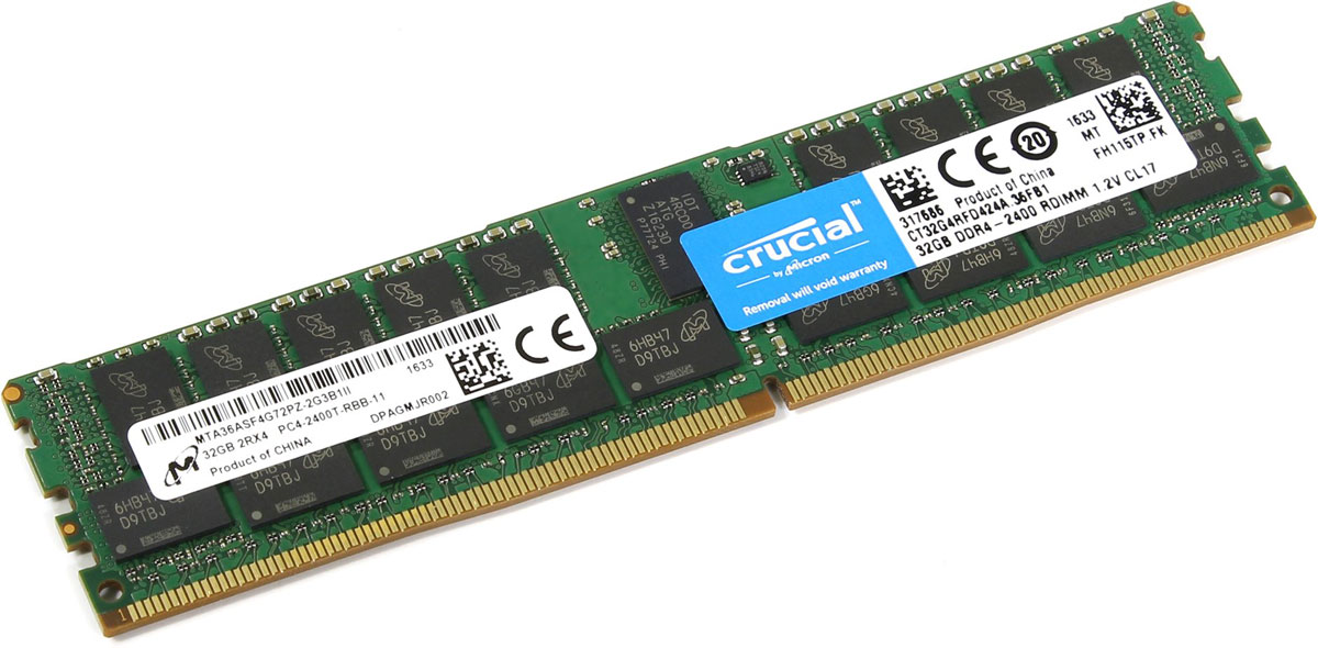 Crucial ECC Reg DDR4 32GB 2400МГц модуль оперативной памяти