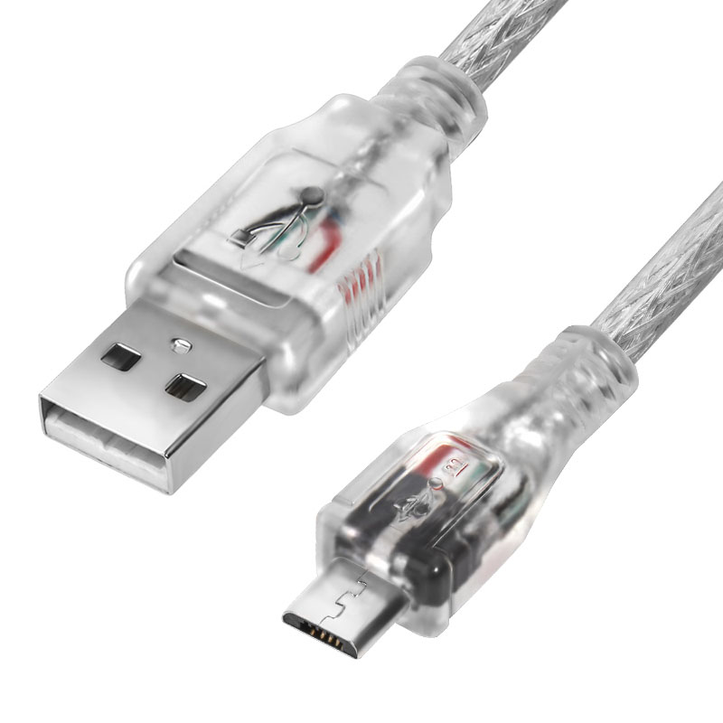 Greenconnect Premium GCR-UA2MCB2-BD2S, Clear кабель microUSB-USB 3 м