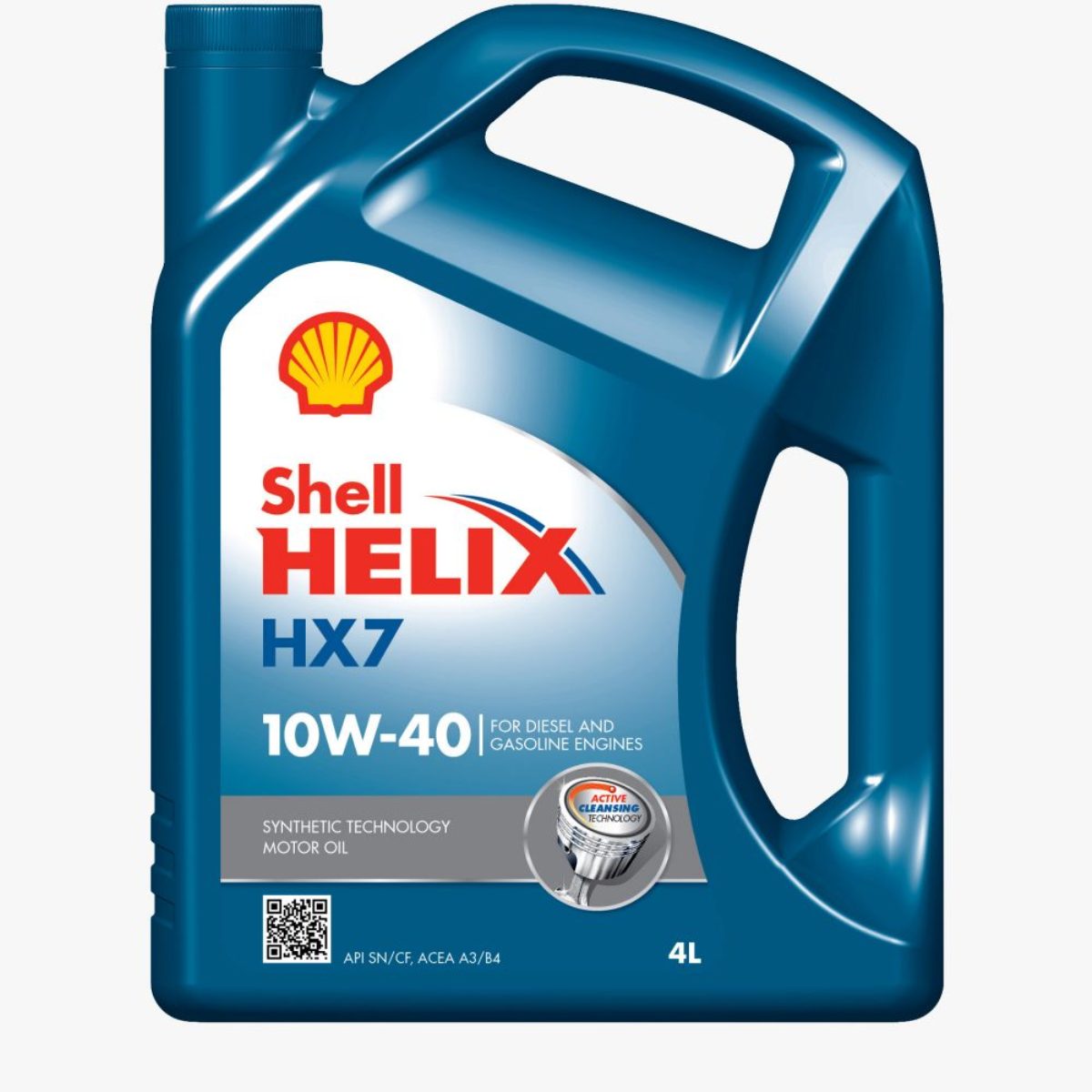 Моторное масло Shell Helix HX7 10w40, полусинтетика, 4 л550040315 Моторное масло Shell Helix HX7 10w40, полусинтетика, 4 л550040315Моторное масло Shell Helix HX7 10w40 разработано с использованием современной синтетической технологии и особых моющих присадок. Helix HX7 10W-40 эффективно предотвращает образование отложений и загрязнений на поверхностных деталях мотора легкового автомобиля. Среди преимуществ этой модели моторного масла «Шелл»: высокая антиокислительная стабильность;минимизация вибрации и шума двигателя;низкая вязкость и быстрая подача масла;повышенная экономия топлива;низкий коэффициент трения;низкая испаряемость и высокая устойчивость к разложению.Helix HX7 подходит для применения в дизельных (без сажевого фильтра) и бензиновых силовых агрегатах легковых автомобилей. Масло также применяется в двигателях, работающих на смеси бензина и этанола или биодизеле.